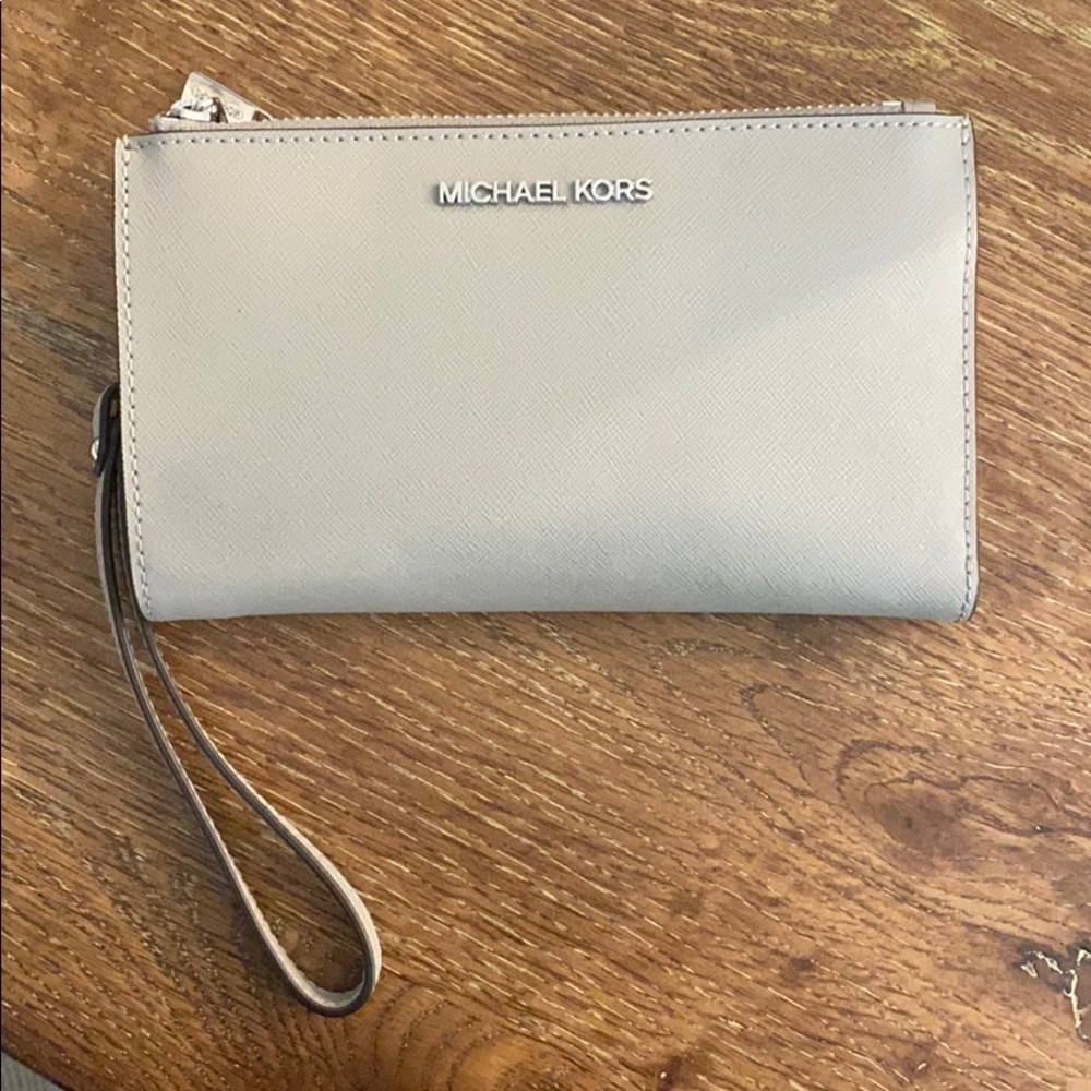 Michael Kors Gray Wristlet